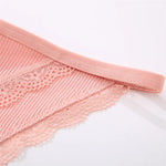 3PCS Women‘s Cotton Lace Panties Low Waist Briefs Comfortable Underwear Ladies Solid Color Underpants Girls Breathable Panty New