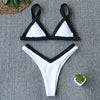 Sexy Micro Bikini Women's Triangle Bikini Set Two Piece Swimsuit Color Block Swimwear Summer Female Beachwear 2025 Bathing Suit