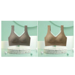 2Pcs/Set Women's Seamless Bras For Women Underwear Wireless No Steel Ring Fitness Solid Color Underwear Sexy Lingerie