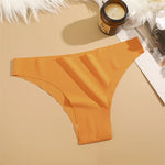3PCS Seamless Panties Ultra-thin Brazilian Maillard panties Women Ice Silk Underwear Sexy Panty Low Waist G-string Female Solid
