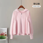 Ice Silk Sun UPF 50+ UV Protection Jacket Big Brim Thin Ice Silk Sun Protection Jackets UV Protection Hooded Windbreaker 4XL 5XL