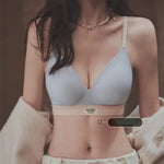 Seamless Bras Women's Underwear No Steel Ring Adjustable Bra Sexy Lingerie Push Up Bralette Backless U Back Tops