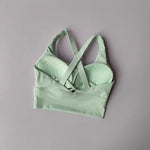 Women's Shock-Absorbing Yoga Sports Bra Summer Fitness Gathered Breasts Accessory Breathable Comfortable Yoga Sports Bra