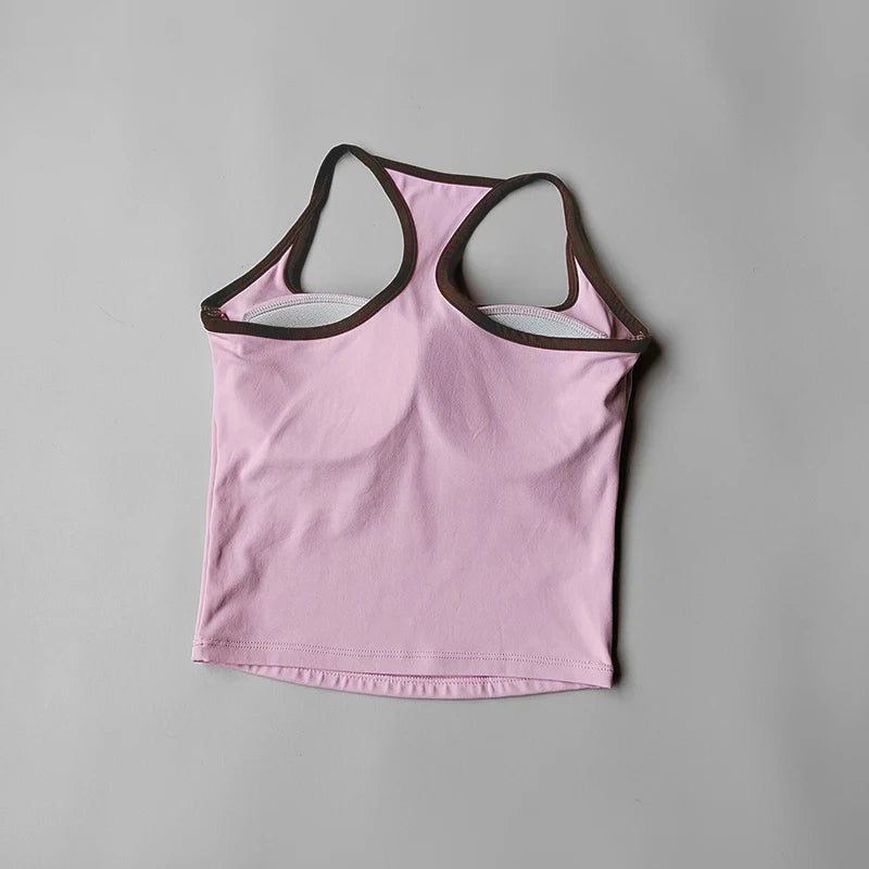 Women's Pilates Tank Top Push-Up Sports Bra Hollow Breathable Fitness Bras Gym Yoga Vest Sexy Running Tops Sportswear