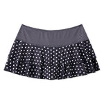 Fashion Summer Mini Skirt Women Dots Print Side Ties Low Waist A Line Skirts for Parties and Casual Wear