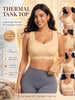 Women's 1 Pack Seamless Thermal Bra Tank Top Fleece-Lined Wireless Removable Pads Comfortable Daily Lingerie forFallWinterWarmth