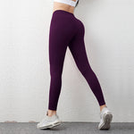 Nude Fabric High Waist Yoga Leggings Sexy Glamorous Butt Leggings Yoga Pants Gym Leggings