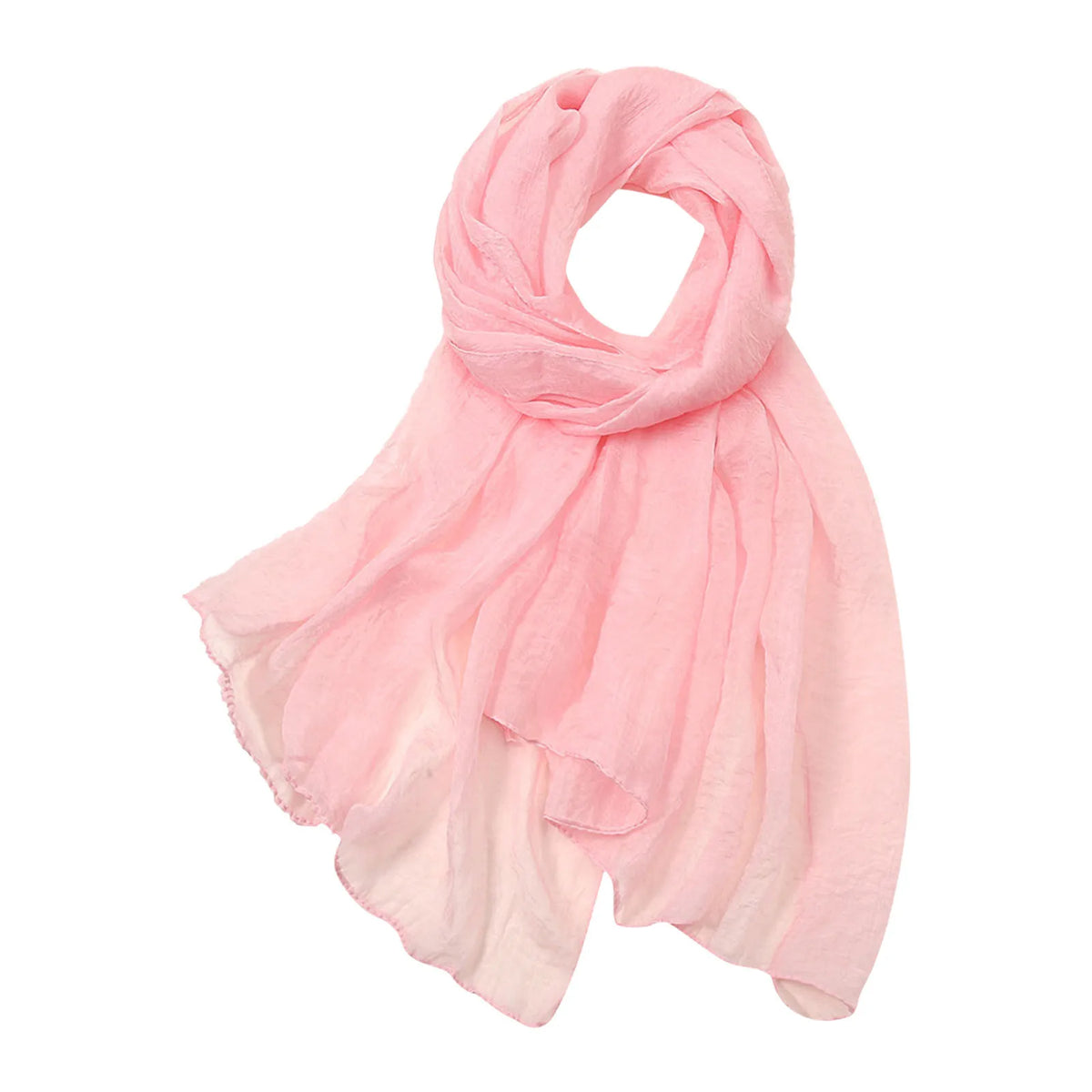 Solid Color Chiffon Scarf Fashionable Lightweight Neck Scarf For Women Summer Neck Sun Protection Silk Scarf Shawl 170*70cm
