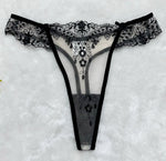 Women's New Floral Embroidered See-Through Mesh Lingerie 4-Piece Set - Sexy Underwear for Special Nights