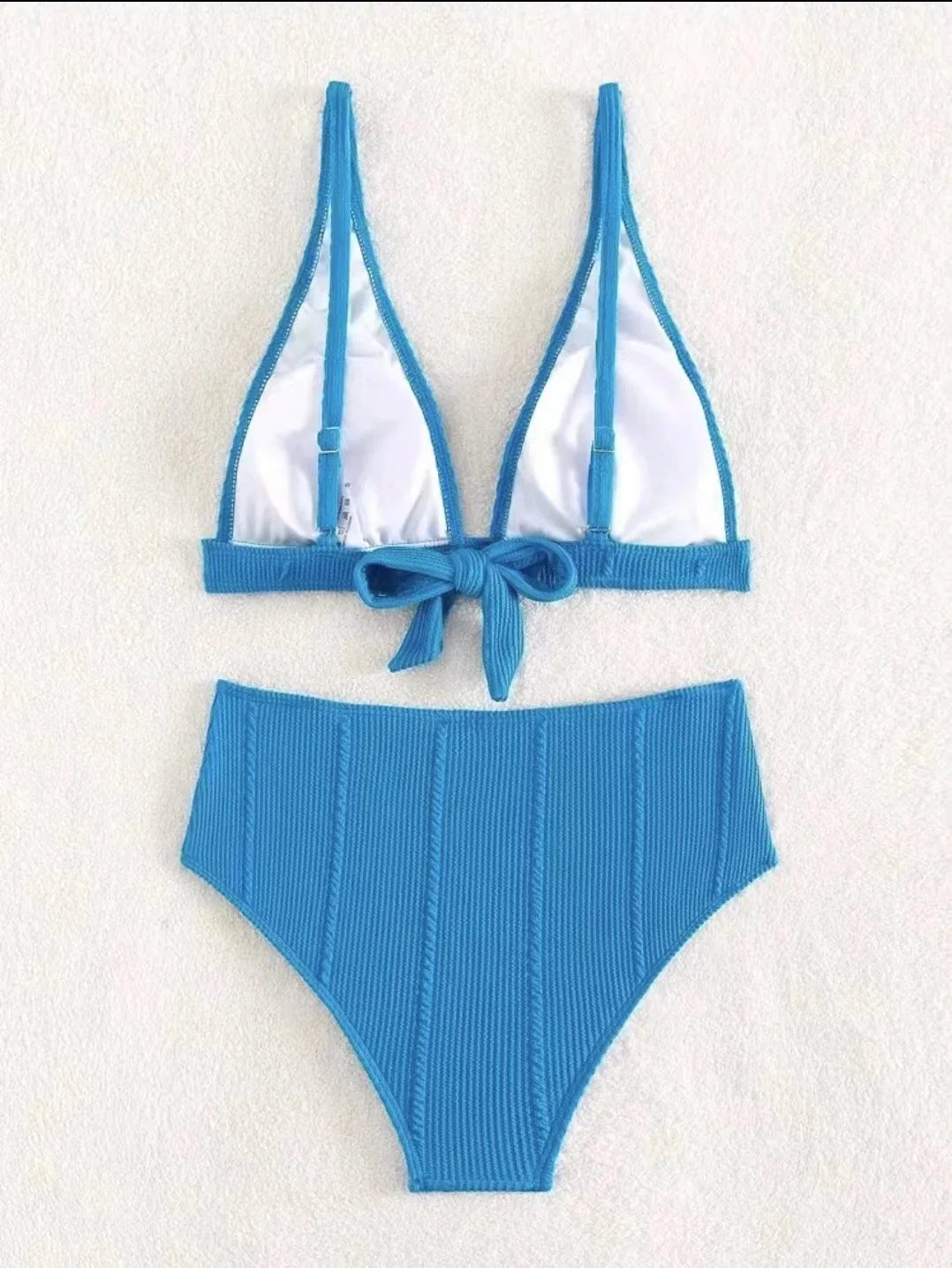 Sexy High Waisted Bikini 2025 Women Swimsuit Two Piece Swimwear Female White Bikinis SetSwim Bathing Suits Brazilian Biquini