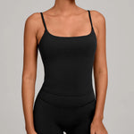 GYM Tank Top With Built In Bra women's Yoga clothing running Square Neck fitness vest beautiful back sports Workout