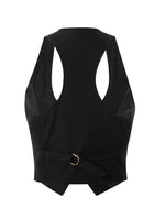 Women WaistcoatVintage Sleeveless V Neck Button Down Vest Blazer Fashion Top