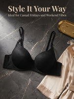 Steel ring anti-sagging bra Women Black Bra Casual Everyday Bras Smooth Comfortable Lounge Bralette Sexy Lingerie B6068