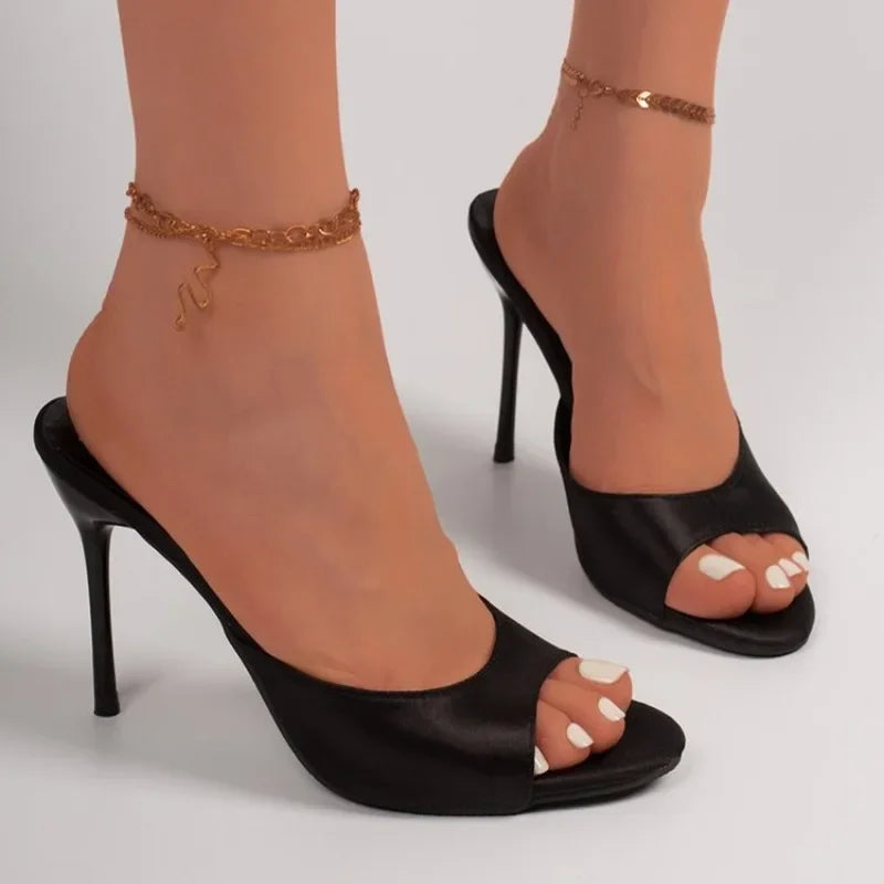2026Women's Sandals Fashion Open Toe Comfortable Slides Dress Shoes High Heels Slippers