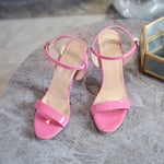LargeWomen's Sandals 2026 Summer High Heels Fashion Open Toe Sandals Buckle Party ShoesHeels Wedding Shoes