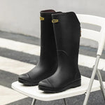 Women's Rain Boots Anti Slip Thick Soles Outdoor Long Tube Rain Boots Waterproof Fashion Wear-resistant Kitchen Women's Boots