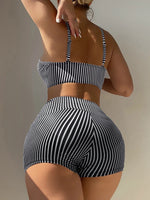 Drawstring Front Shorts Bikinis 2024 High Waist Swimsuit Women Swimwear Female Bathers Bathing Swimming Swim Suit Beachwear