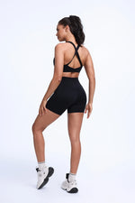 DIAS FIT JOY Cloud feeling wide shoulder strap cross beauty back removable padding sports bra Pilates cycling fitness