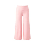 Women Solid Color Capri Pants High Waist Skinny 3/4 Length Flared Pants Casual Loose Fit Cropped Jogging Trousers Daily Summer