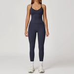 2-Piece Women's Fashion Yoga Set Beautiful Back Slimming Naked Comfort Set Outdoor Sports Running Fitness Leisure Set