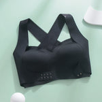 M-6XL Vest Women Seamless Underwear 2 In 1 Solid Adjustable Underwireless Bra Front Buckle Sexy Latex Shapers Humpback Corrected