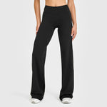 Hearuisavy Summer Straight-Leg Sports Pants Women Gym Clothing Fitness Tights Naked Feeling Compression Wide Leg Yoga Leggings