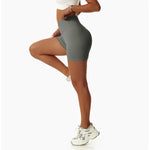 Summer Seamless High Waist Yoga Shorts Elasticity Sports Leggings Women Breathable Cycling Shorts Buttock Lift Gym Shorts Women