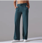 New Yoga Straight Leg Sweatpants Straight Leg Women's Loose Tracksuit Pants Wide Leg Outdoor Gym Running Casual Tracksuit Pants