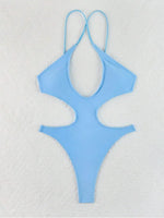 DEKA Vintage Plus Size Solid Sexy Bikini Set Women One Piece Swimwear Tummy Control Swimsuit Bathing Suit Beachwear