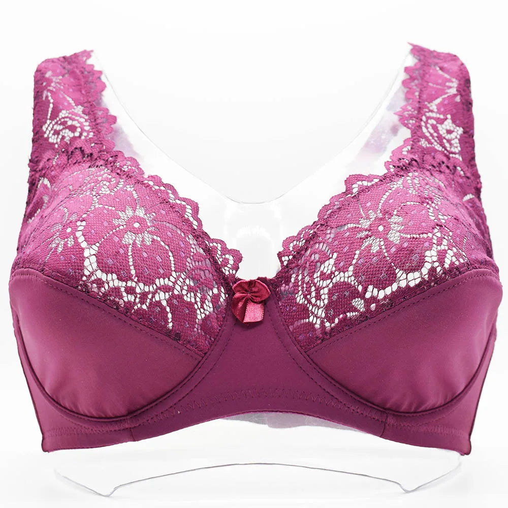 Bras For Womens Lingerie Floral Lace Bra Underwire Brassiere PerspectivePlus Size Bralette Female Sexy Underwear Tops