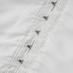 Women's Solid Color Short Sleeve Tops Eyelet V Neck Button Down Slim Fit Shirts Fashion Summer Retro Casual Cropped Blouse
