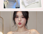 Backless Bra Women Thick Padded Push Up Adhesive Sticky Invisible Bra Small Bust Strapless Convertible Bralette Beach Essential