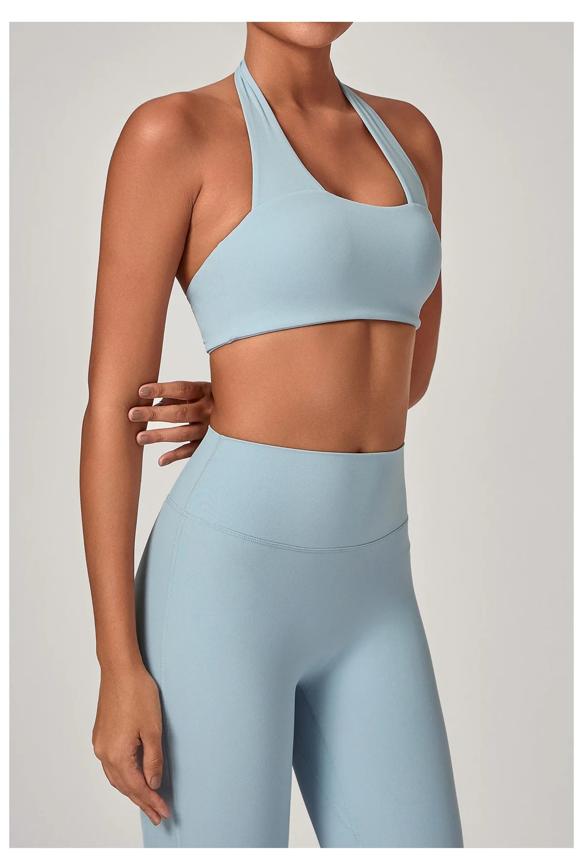 Sexy Fitness Bra Women Sports Sports Bra Halter Top High Support Push-up Open Back Running Gym Wear Yoga Bra Workout Underwear