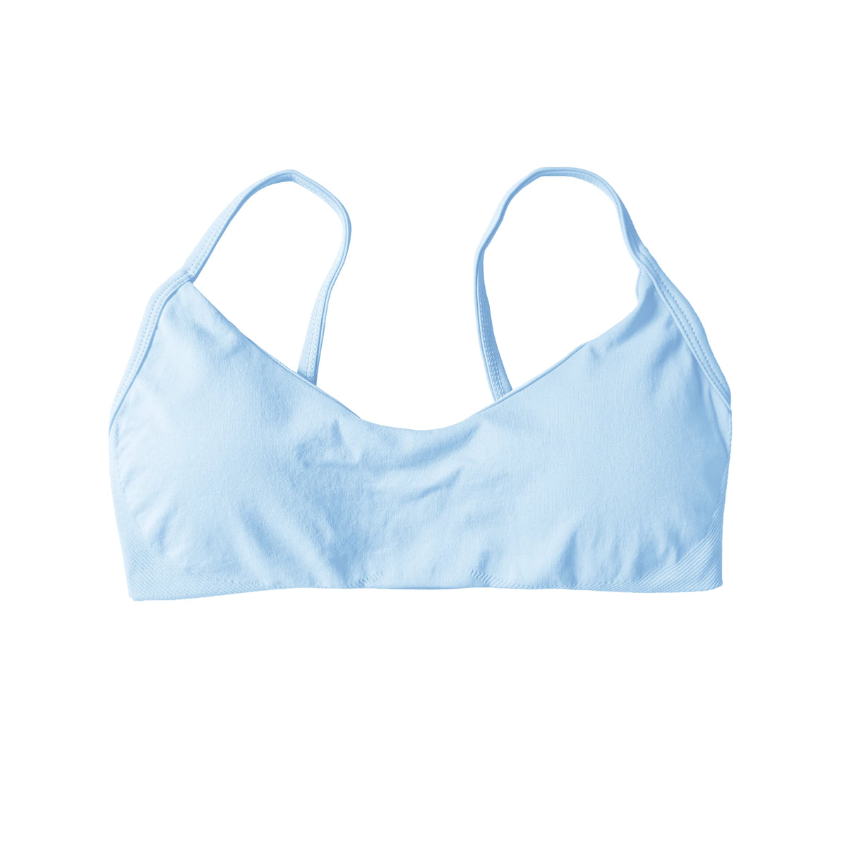 NCLAGEN Scoop Neck Bra High Support Thin Strap Seamless Pilates Yoga Underwear Push-up Gym Clothes Workout Running Fitness Top