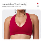 Hearuisavy Summer Women Sports Bra Pilates Yoga Bra Gym Underwear Running Shock Proof Breathable Quick-Dry Fitness Top For Girls