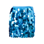 2026 Fashion Women's Sequins Skirts Side Tie-ups Mini Short Skirts Beach Club Party Sexy Skirts Halter Vest Streetwear
