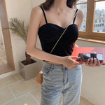 Women Tank Crop Top Sexy Bra Tops Seamless Underwear Female Crop Top Wireless Lingerie Padded Camisole Intimate