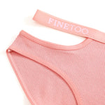 3Pcs Sexy Cotton Double Letter Belt Briefs Women's Panties Hollow Out Intimate Underpants Solid Color Fashion Underwear S-XL