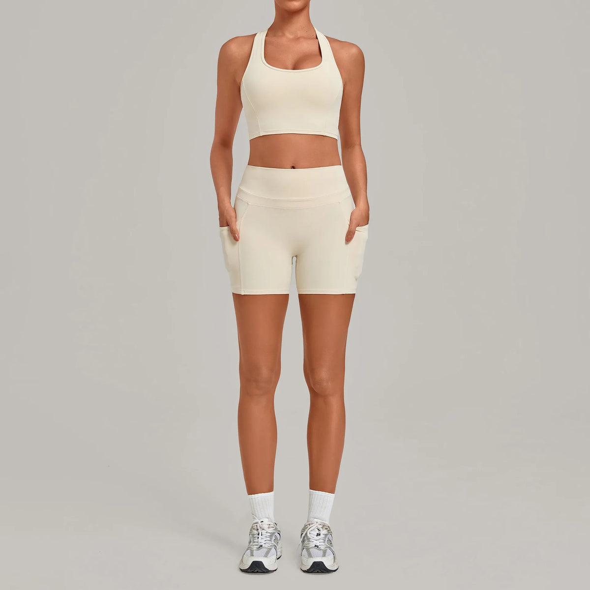 Women's Seamless Yoga Set Fitness Sports Slim‑Fit Beautiful Back Vest Training Workout Gym High Waist Butt-Lifting Pants Suits