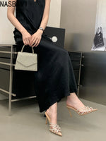 French Summer CRYSTAL PVC Transparent Pointed Toe Women Slippers Pumps Mules Shoes Elegant Thin High Heels Banquet Party Sandals