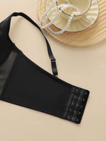 Women's sexy mesh breathable bra with steel rims push up straps adjustable close fitting underwear MR3058