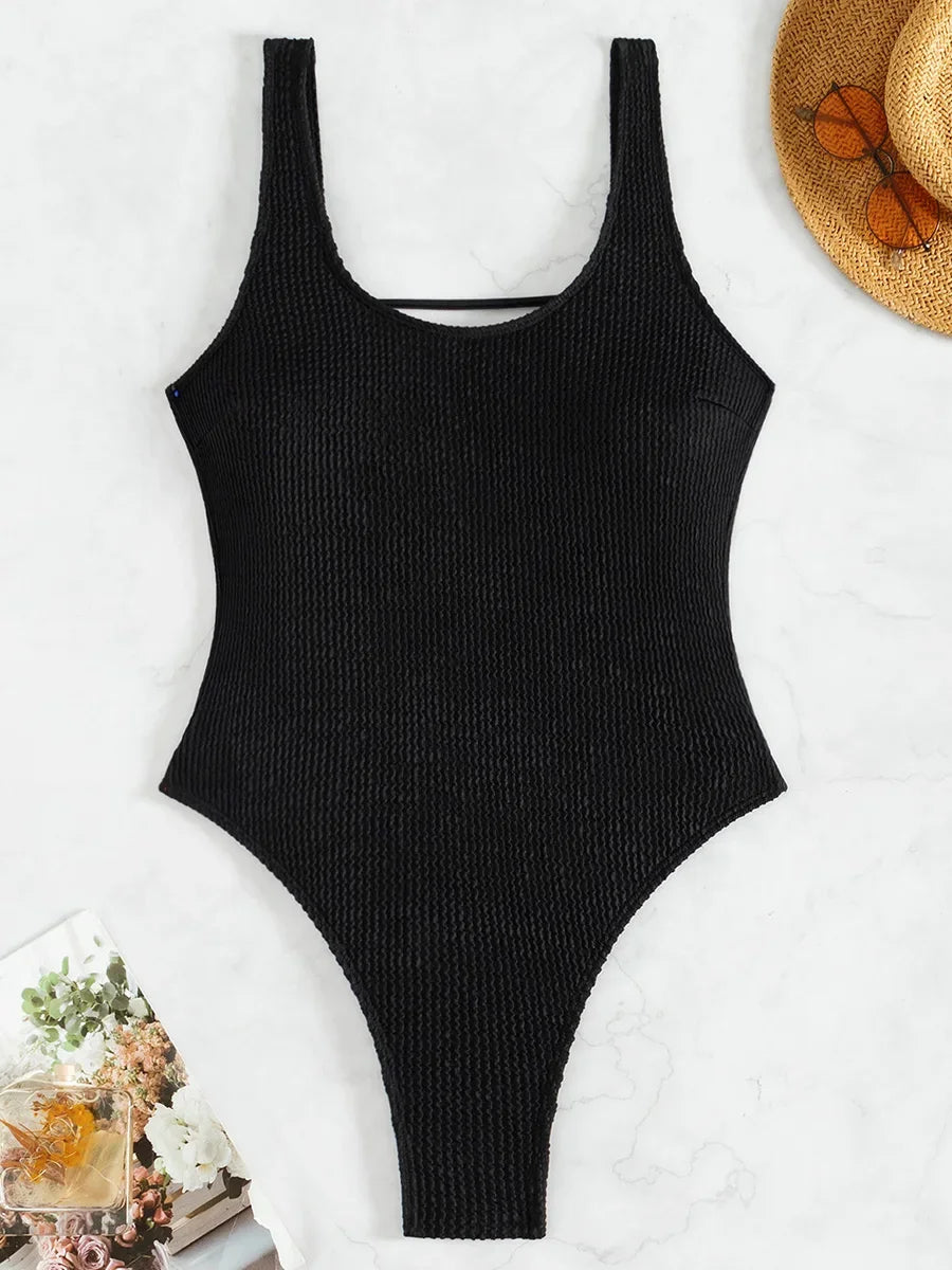 S - XL 2025 Leopard Backless Women Thong Swimwear One Piece Swimsuit Female Monokini High Leg Cut Bathing Suit Swim Beach Wear