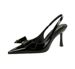 Luxury Designer Burgundy Suede Ankle Strap Pumps Sexy Pointed Toe Ankle Buckle Elegant Heels Fashion Wedding Party Shoes Shoes