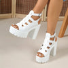 High Heel Sandals Women's Summer New Thick Heel Waterproof Platform Thick BottomFashion Shoesluxury sandals