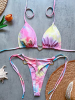 Heart-shaped Halter Micro Thong Bikini Female Swimsuit Women Swimwear Two-pieces Bikini Set Brazilian Bather Bathing Suit Swim