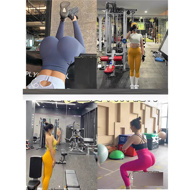 Women's yoga exercise pants, high elasticity, high waist, hip lifting, fitness training yoga pants
