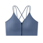 Seamless Bra Women Front Zipper Tube Tops Wrapped Chest Vneck Wireless Bra Comfort Tube Bra Beauty Back Underwear Sports Vest