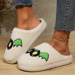 Women Cartoon Plush Slippers Winter 2024 Halloween Style Non Slip Warm Winter Home Slippers Ladies Casual Soft Sole Cotton Shoes