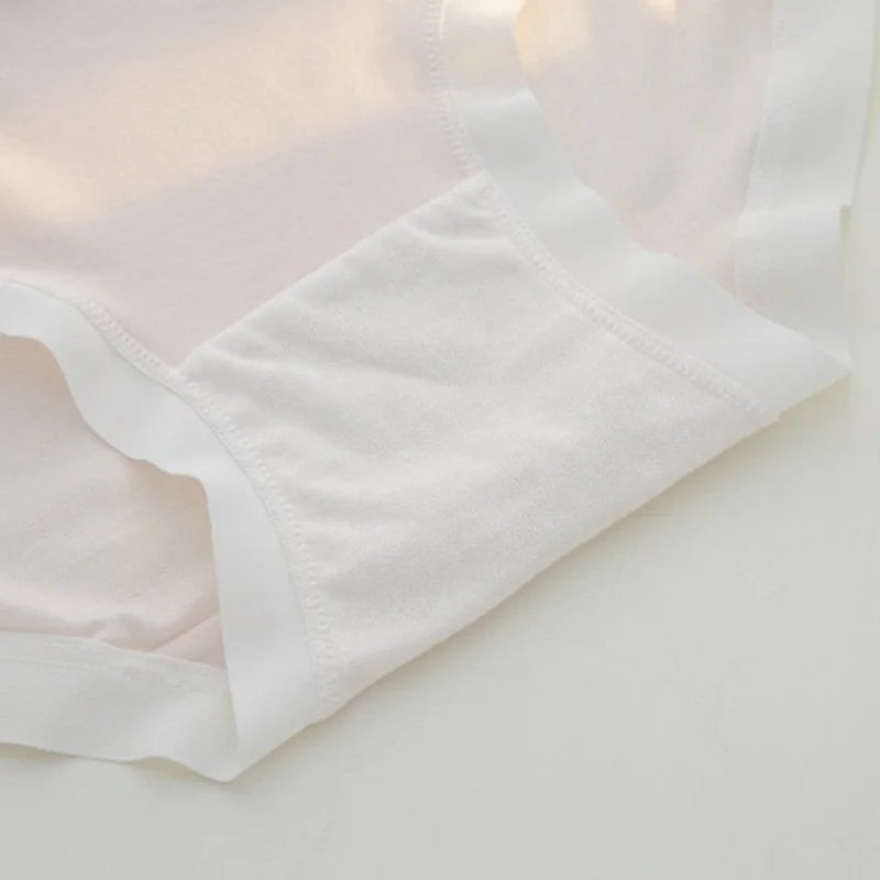1 Pack 7A Antibacterial Mid-Rise Fit Panties Sexy Lingerie Breathable All-Day Comfortable Briefs Solid Color M-XL Intimates