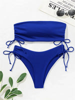 Sexy Bandeau Bikinis 2025 Women Brazilian Swimwear Female Swimsuit Two Pieces Bikini Set Bather Bathing Suits Girls Beach Wear